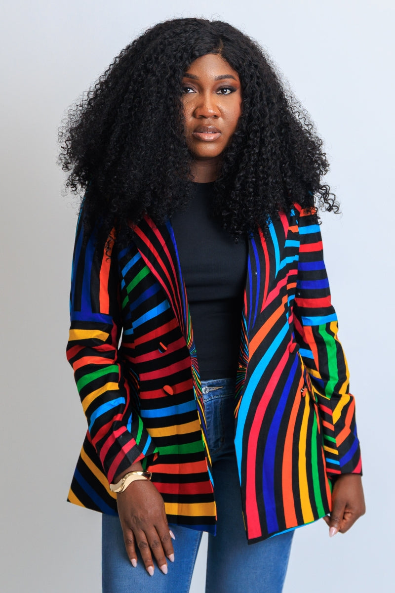 Bambi Boss Lady Ankara Blazer