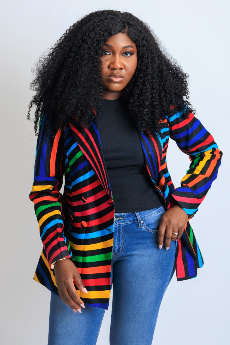 Bambi Boss Lady Ankara Blazer