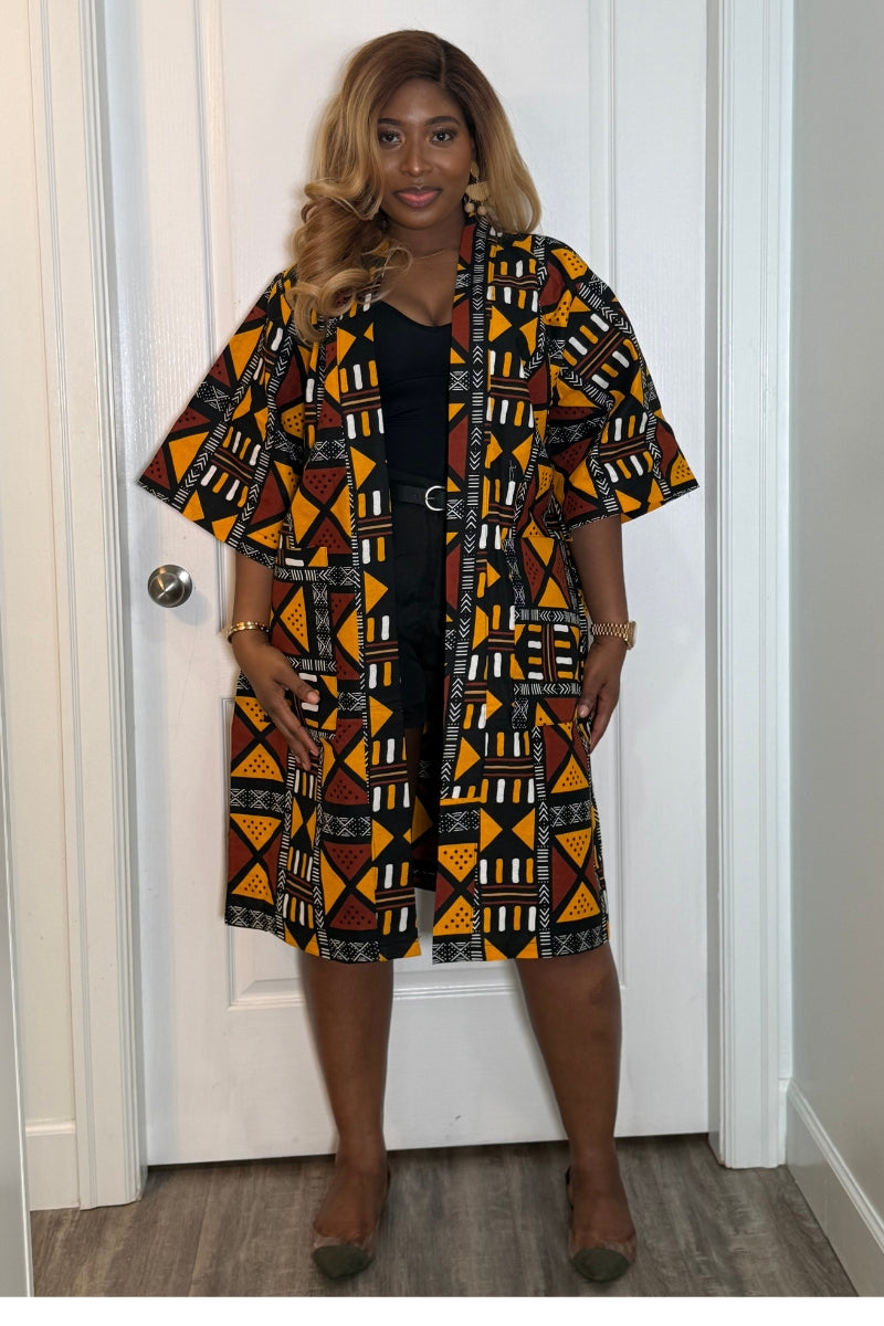 Adeola Women's African Print Kimono