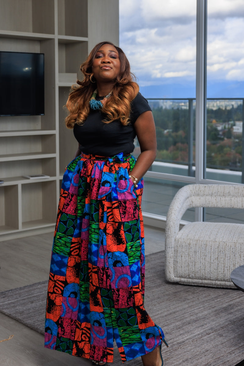 Chika Women's African Print Maxi Skirt