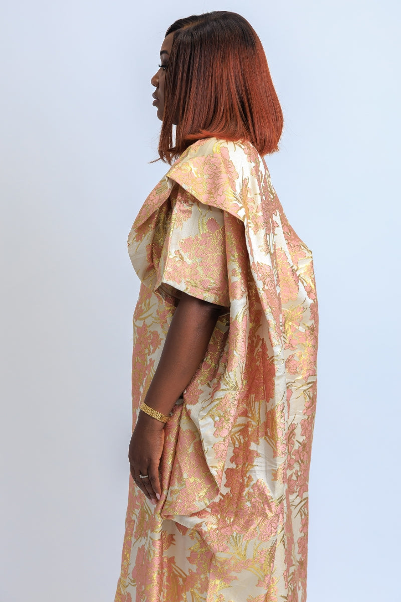 Rose Pink Lux Damask Boubou