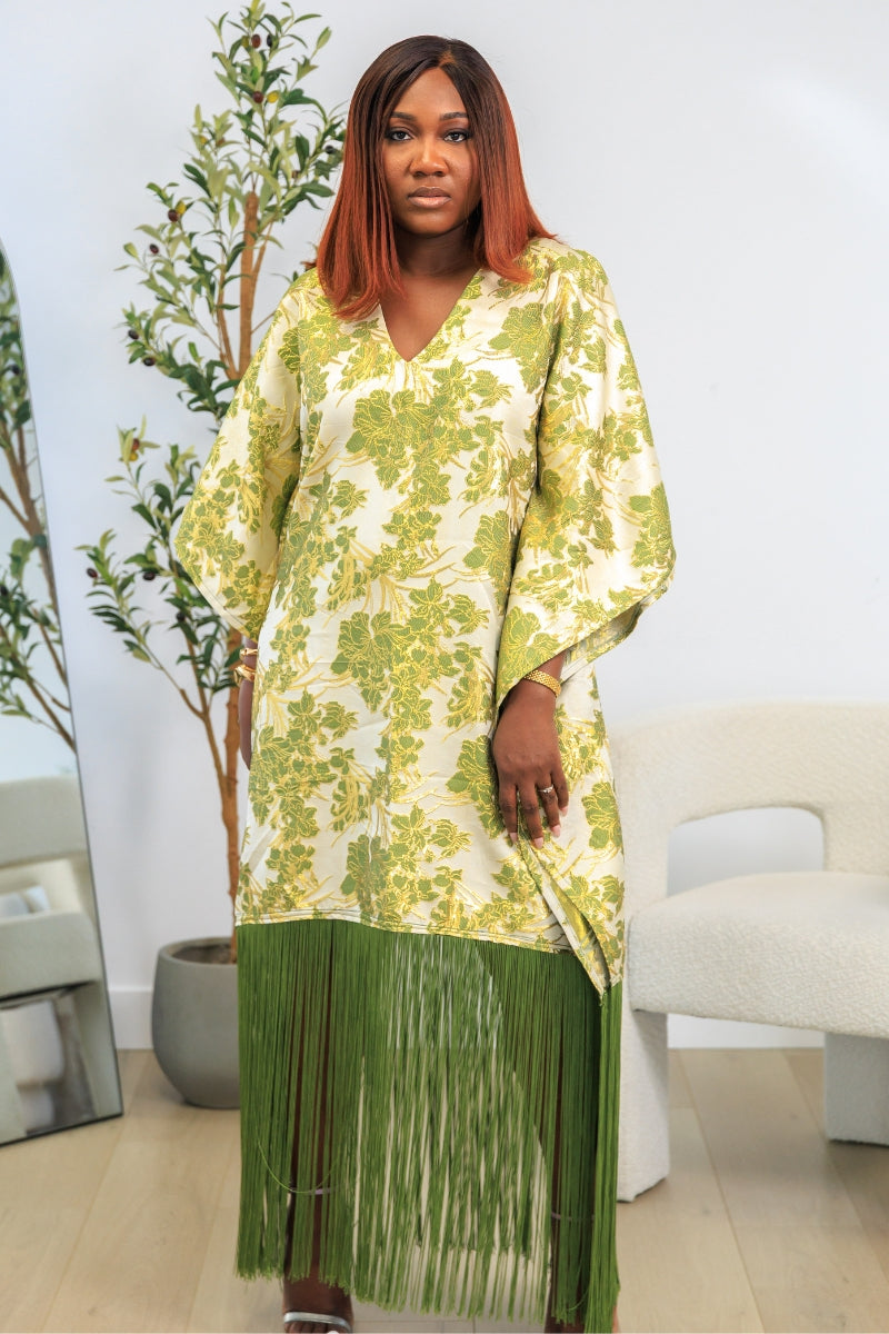 Sharon Green Lux Damask Boubou