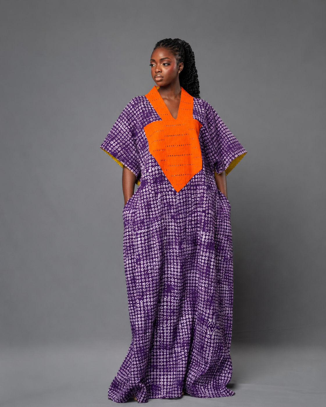 Arike Adire Cotton Boubou Kaftan