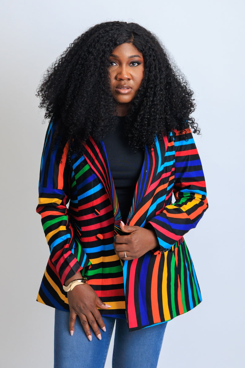 Bambi Boss Lady Ankara Blazer