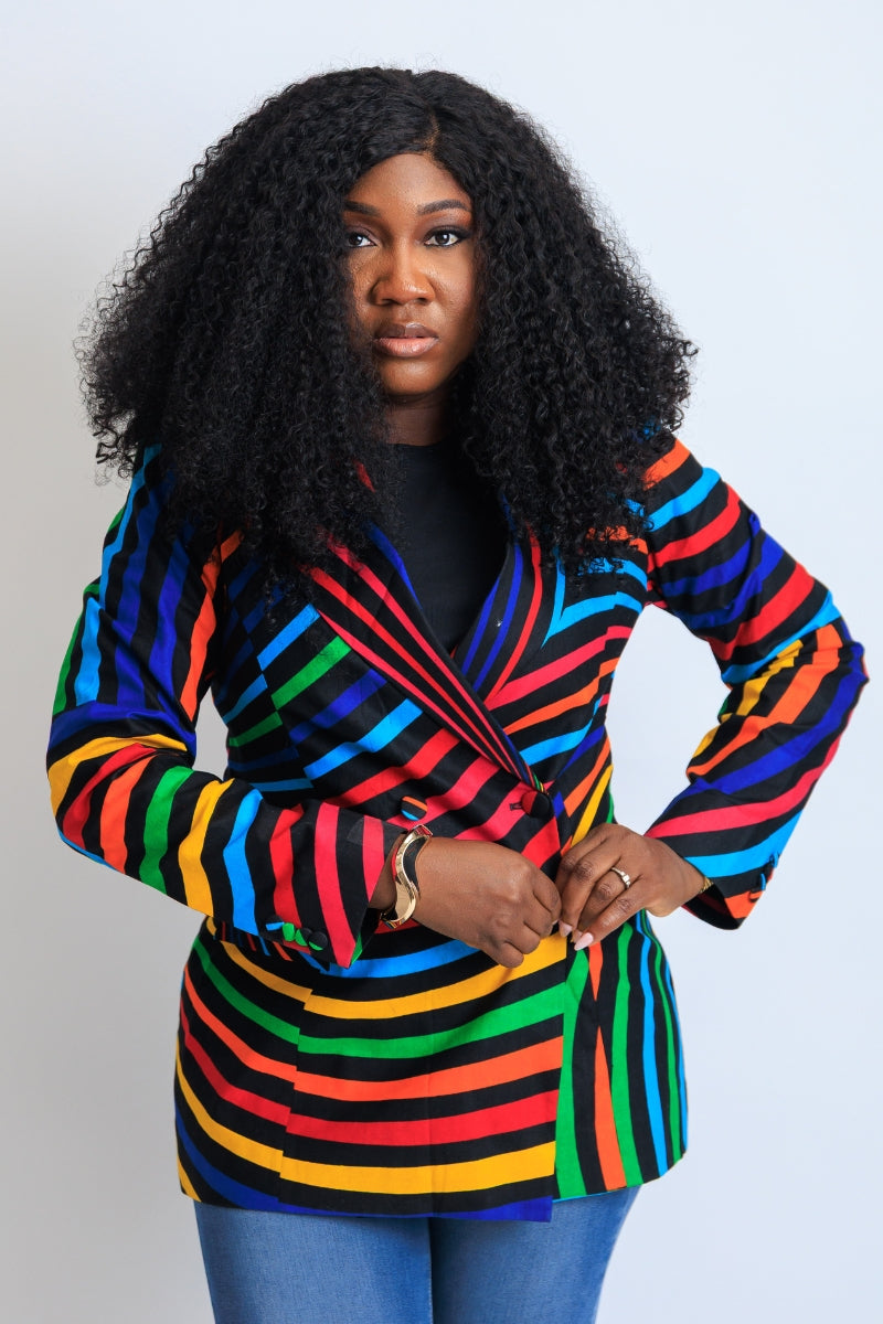 Bambi Boss Lady Ankara Blazer