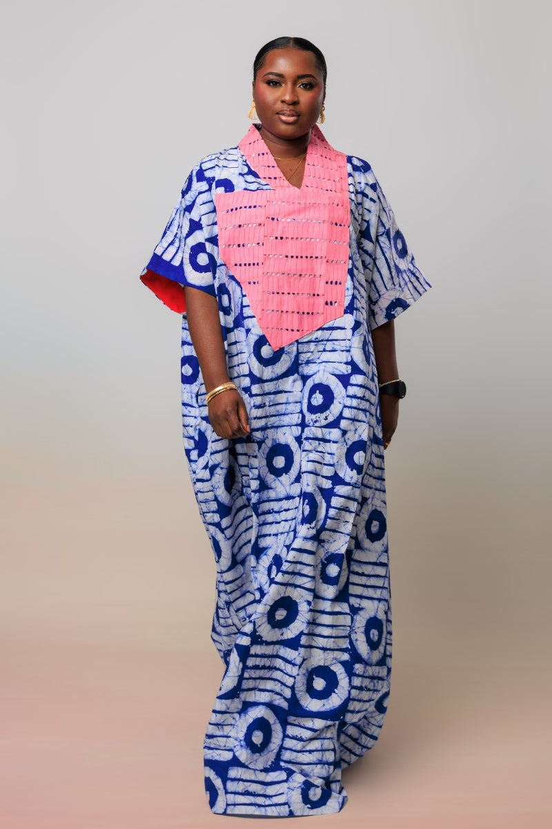 Arike Adire Cotton Boubou Kaftan