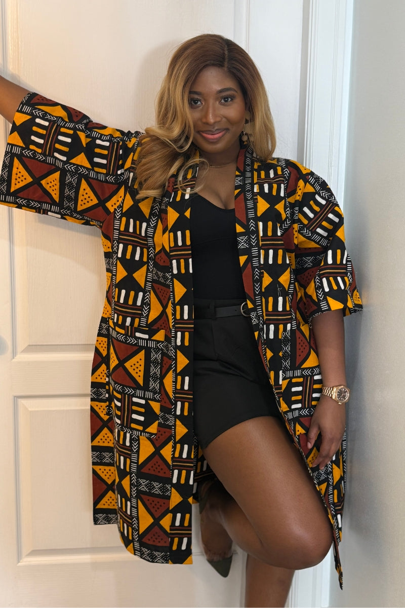 Adeola Women's African Print Kimono