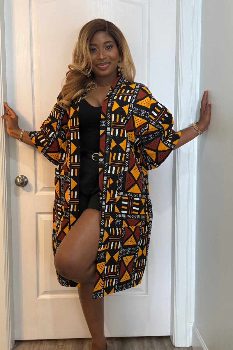 Adeola Women's African Print Kimono