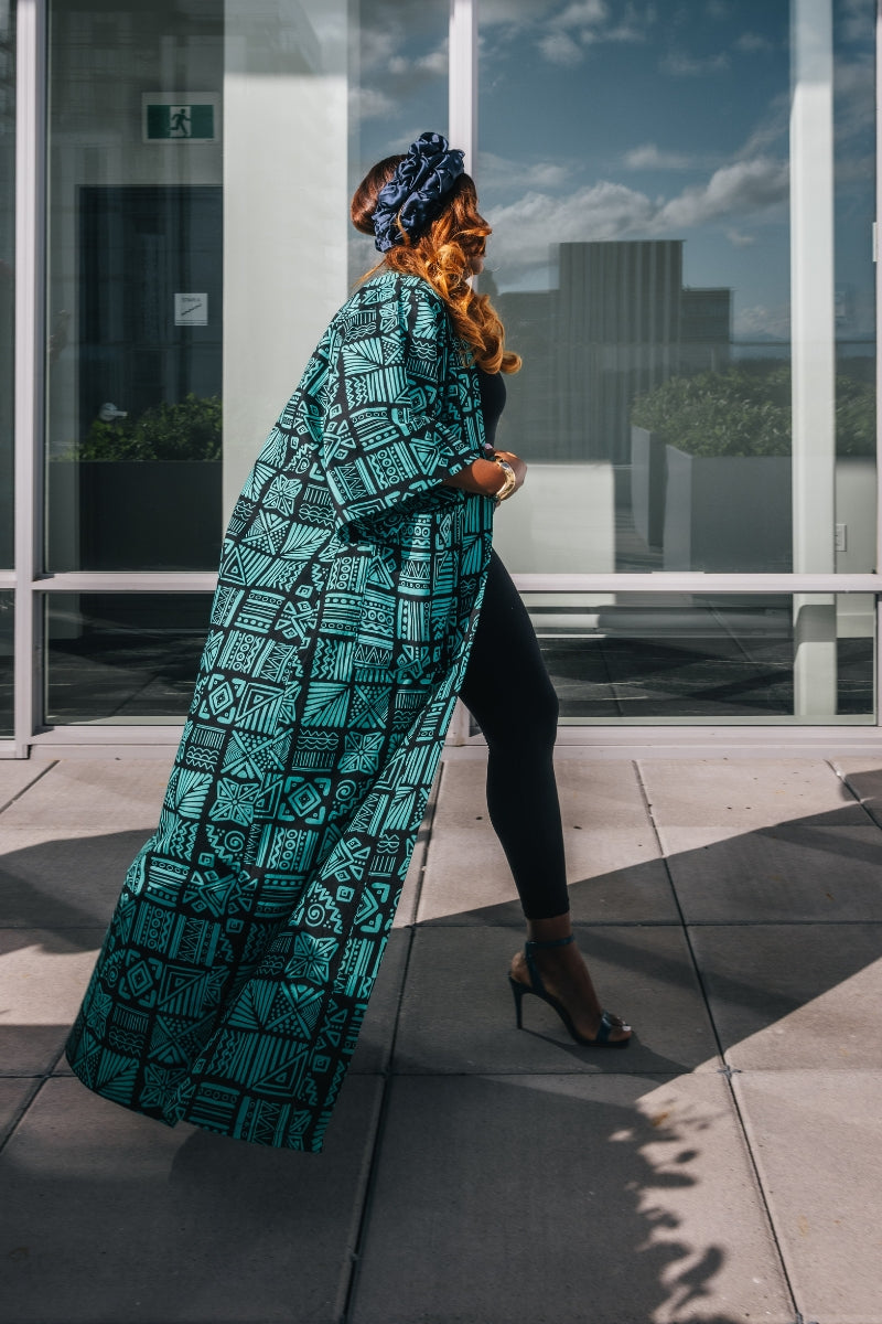 Ebun Women's African Print Kimono