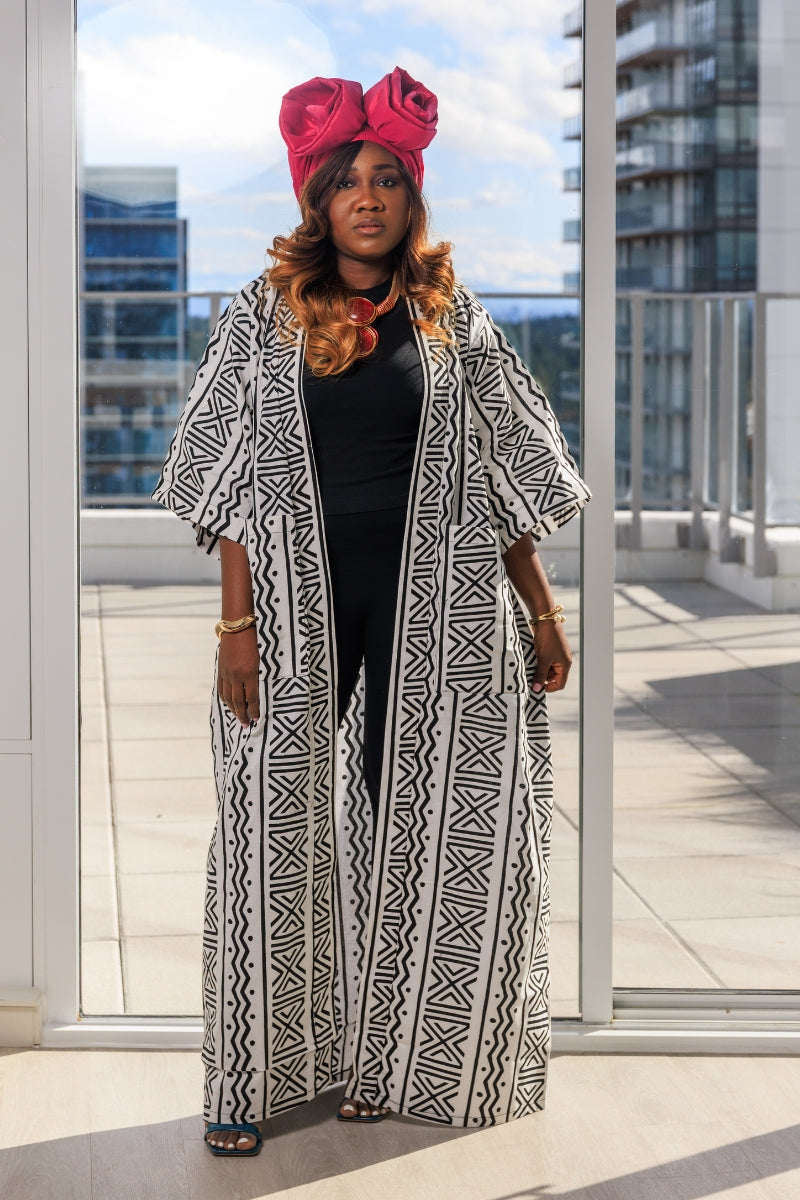Ebun Women's African Print Kimono