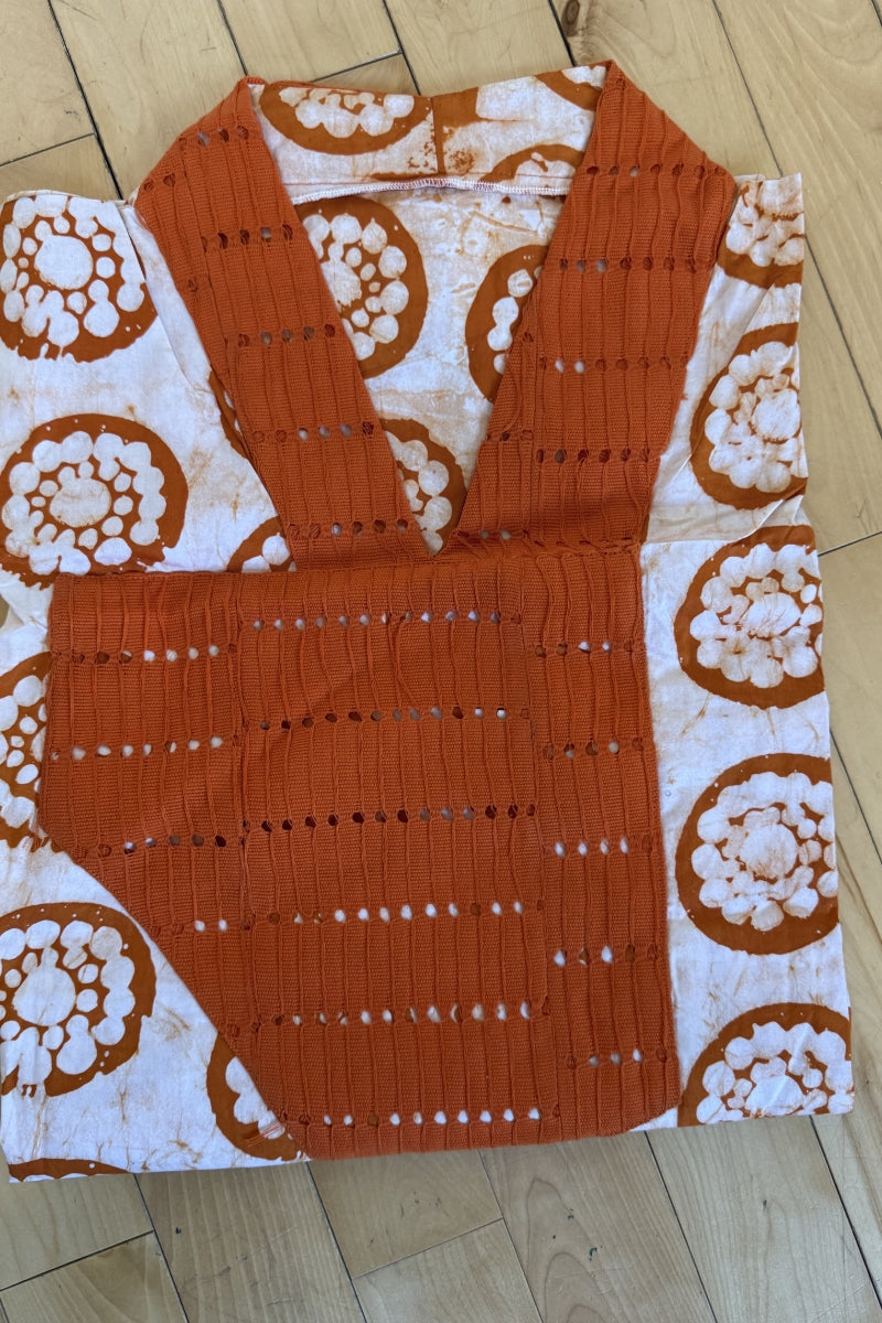 Tiwa Handmade Adire Cotton Boubou Dress