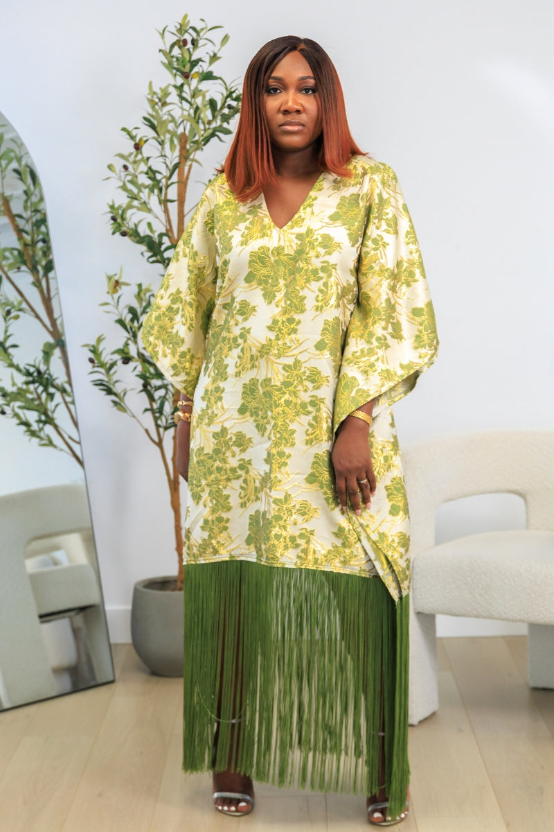 Sharon Green Lux Damask Boubou