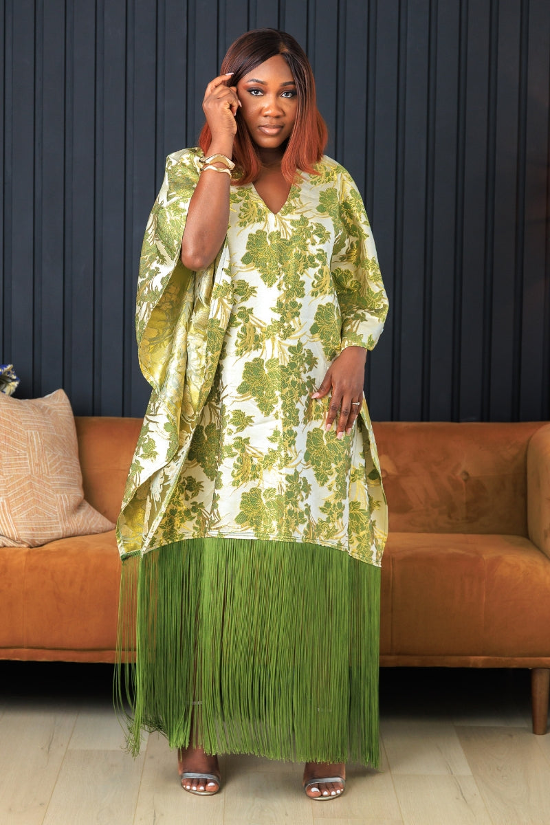 Sharon Green Lux Damask Boubou