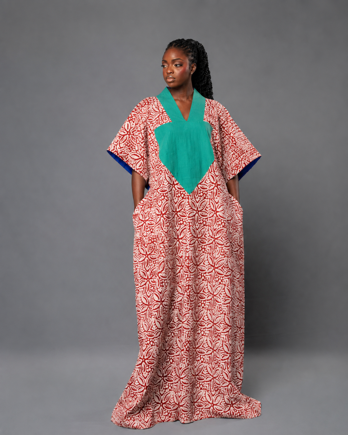 Arike Adire Cotton Boubou Kaftan
