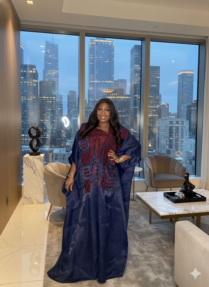 Teni Luxe Embroidery Boubou Kaftan